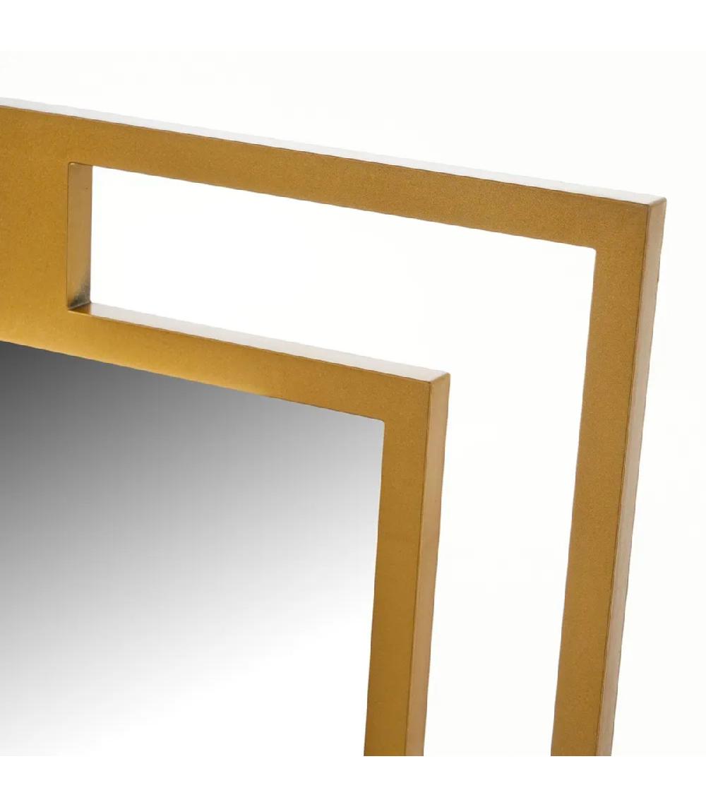 Wadiga Miroir Mural Carré Plastique Doré 40x1.2x40cm