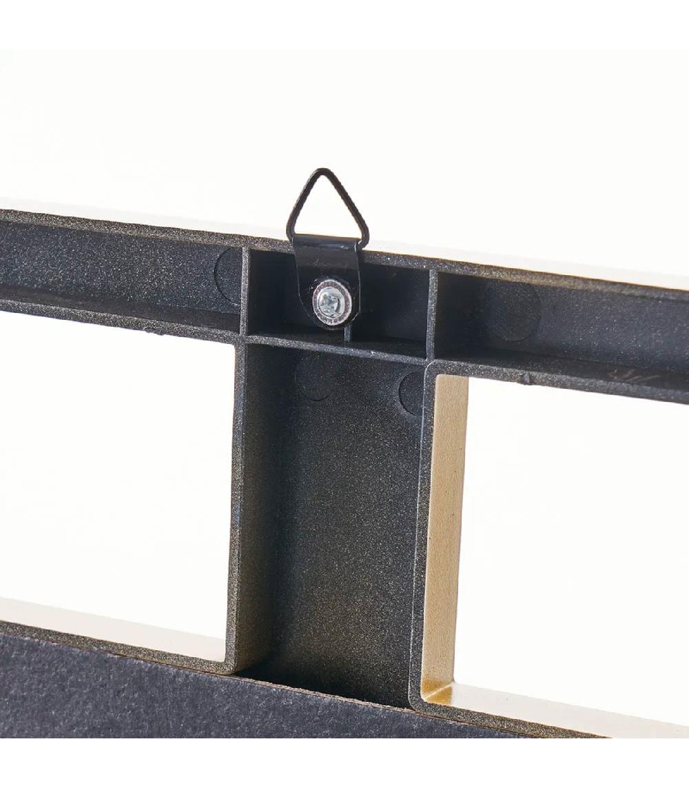 Wadiga Miroir Mural Carré Plastique Doré 40x1.2x40cm
