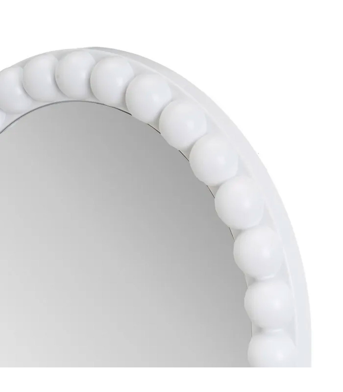 Wadiga Miroir Mural En Polypropylène Blanc 42x3.5x80cm