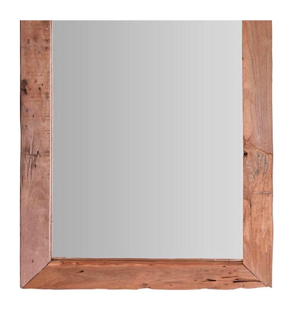 Wadiga Miroir Rectangulaire En Bois Teck Recyclé Rustique 160x70x2.5cm
