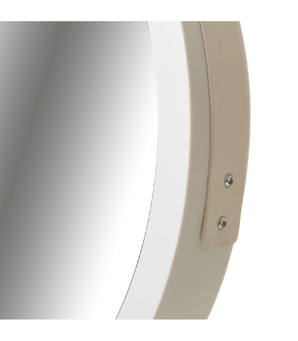 Wadiga Miroir Suspendu Rond Blanc En Polypropylène - Diamètre 40cm
