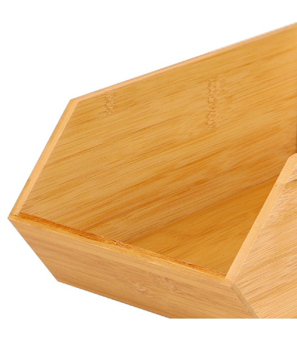 Wadiga Organisateur De Cuisine Empilable En Bambou 31x18x12cm