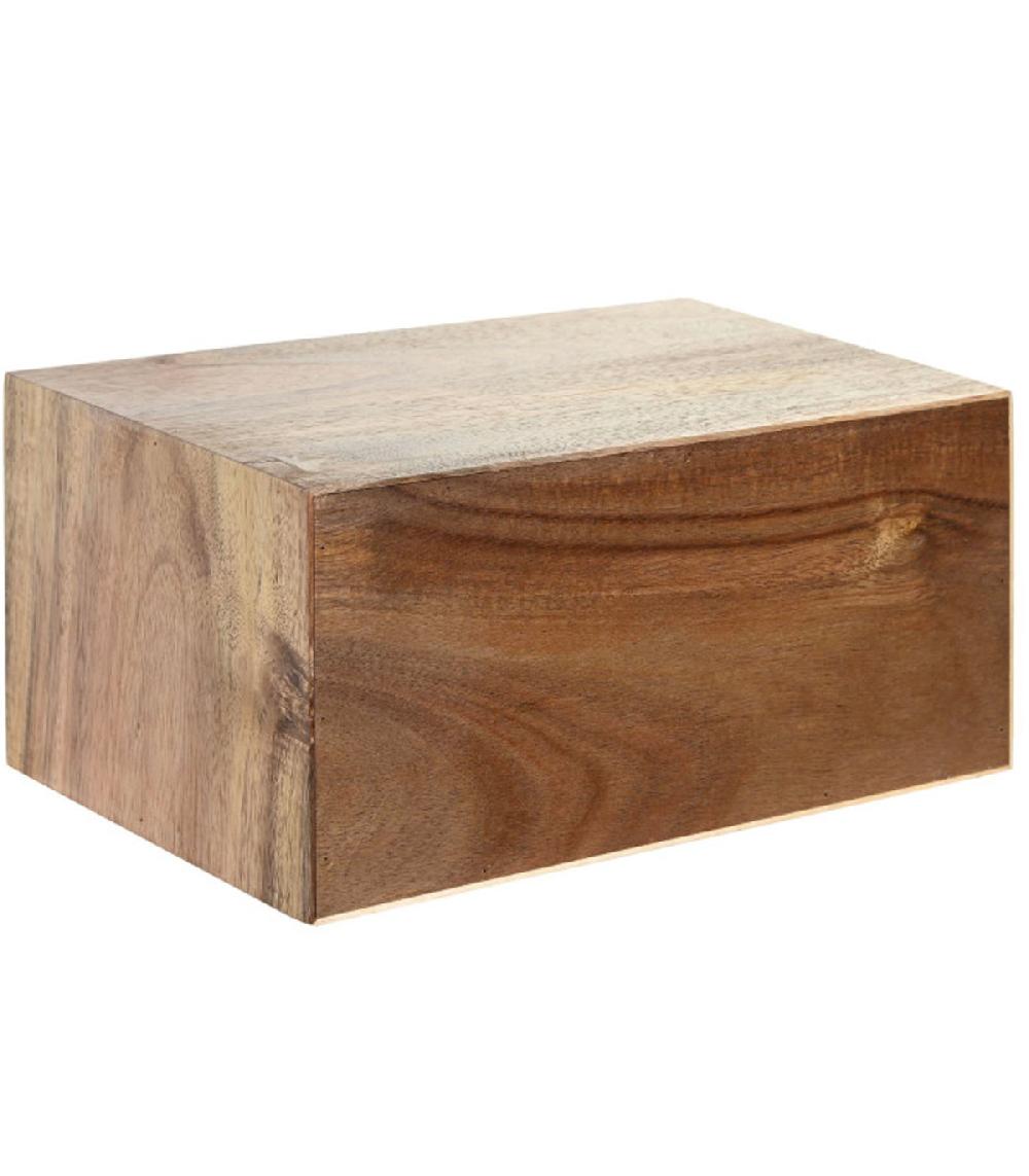 Wadiga Organisateur Rangement Salle De Bain En Acacia 5 Tiroirs 23.5x15.5x12cm