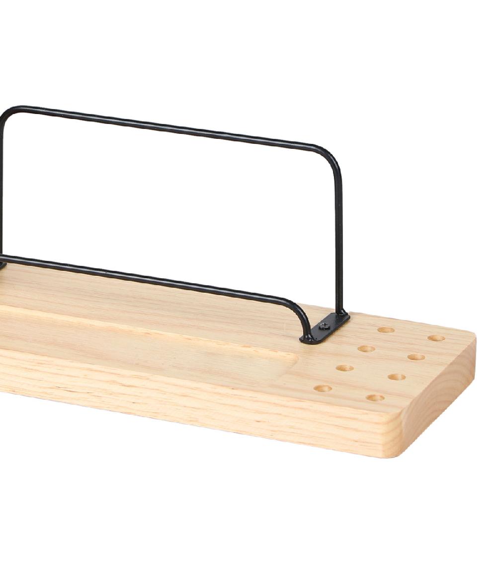 Wadiga Organiseur De Bureau Bois Et Métal 36x11x13.5cm