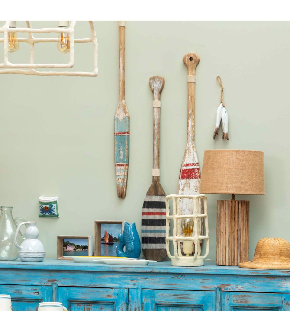 Wadiga Pagaie Décorative En Bois Multicolore 92x14x5cm