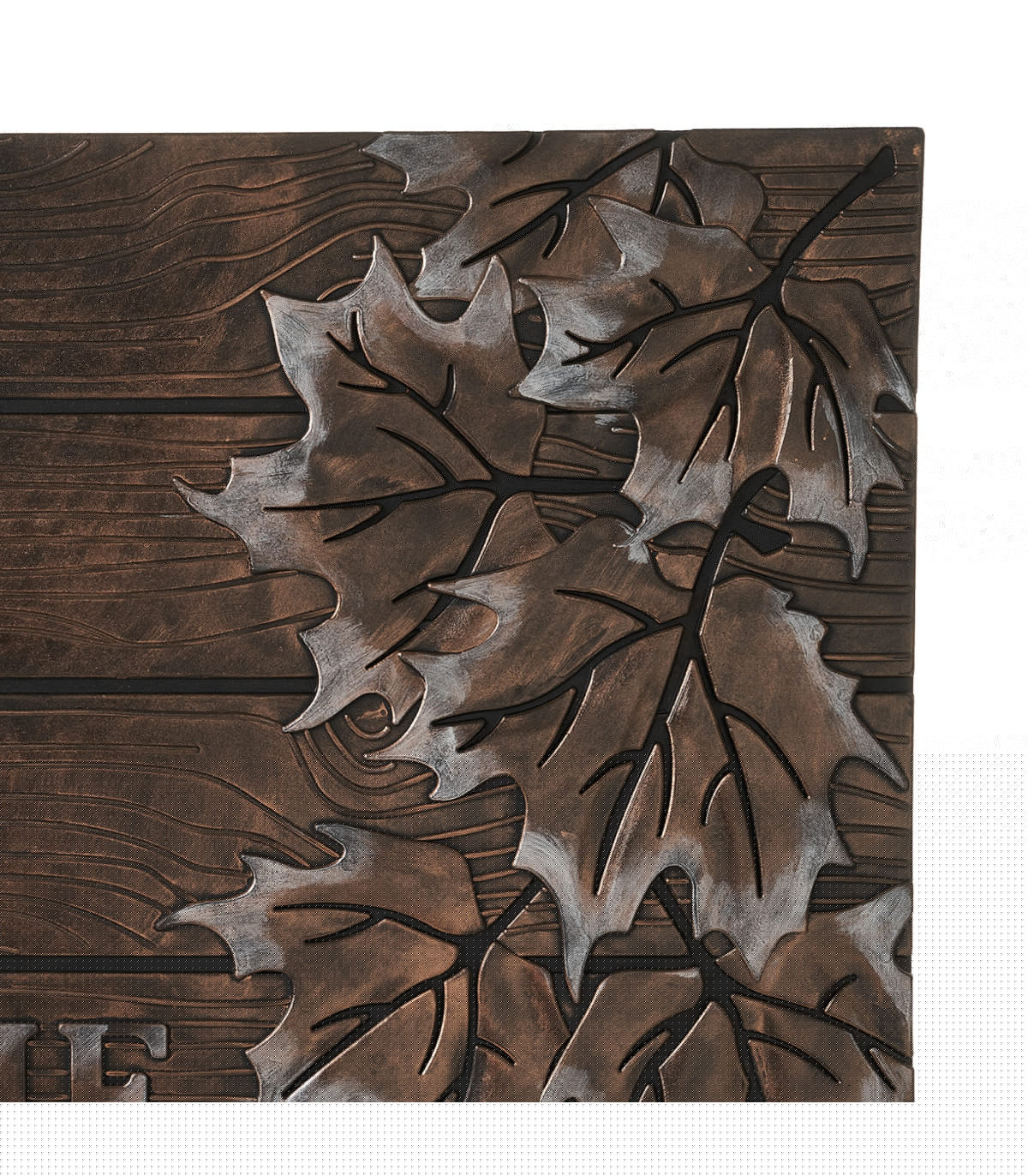 Wadiga Paillasson Caoutchouc Feuilles Welcome 75x45x1.5cm