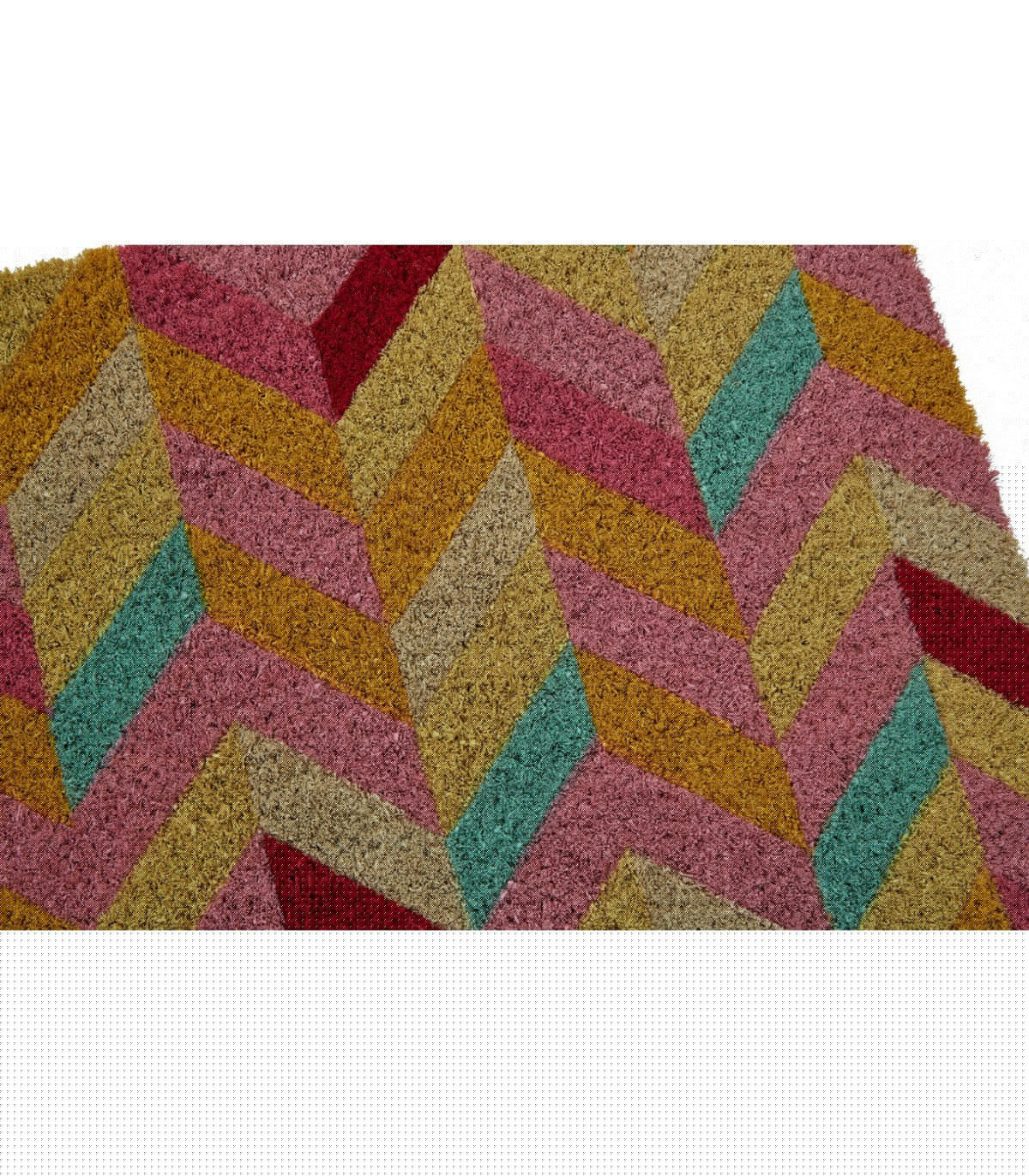 Wadiga Paillasson Coco Chevrons Multicolores - 60x40cm