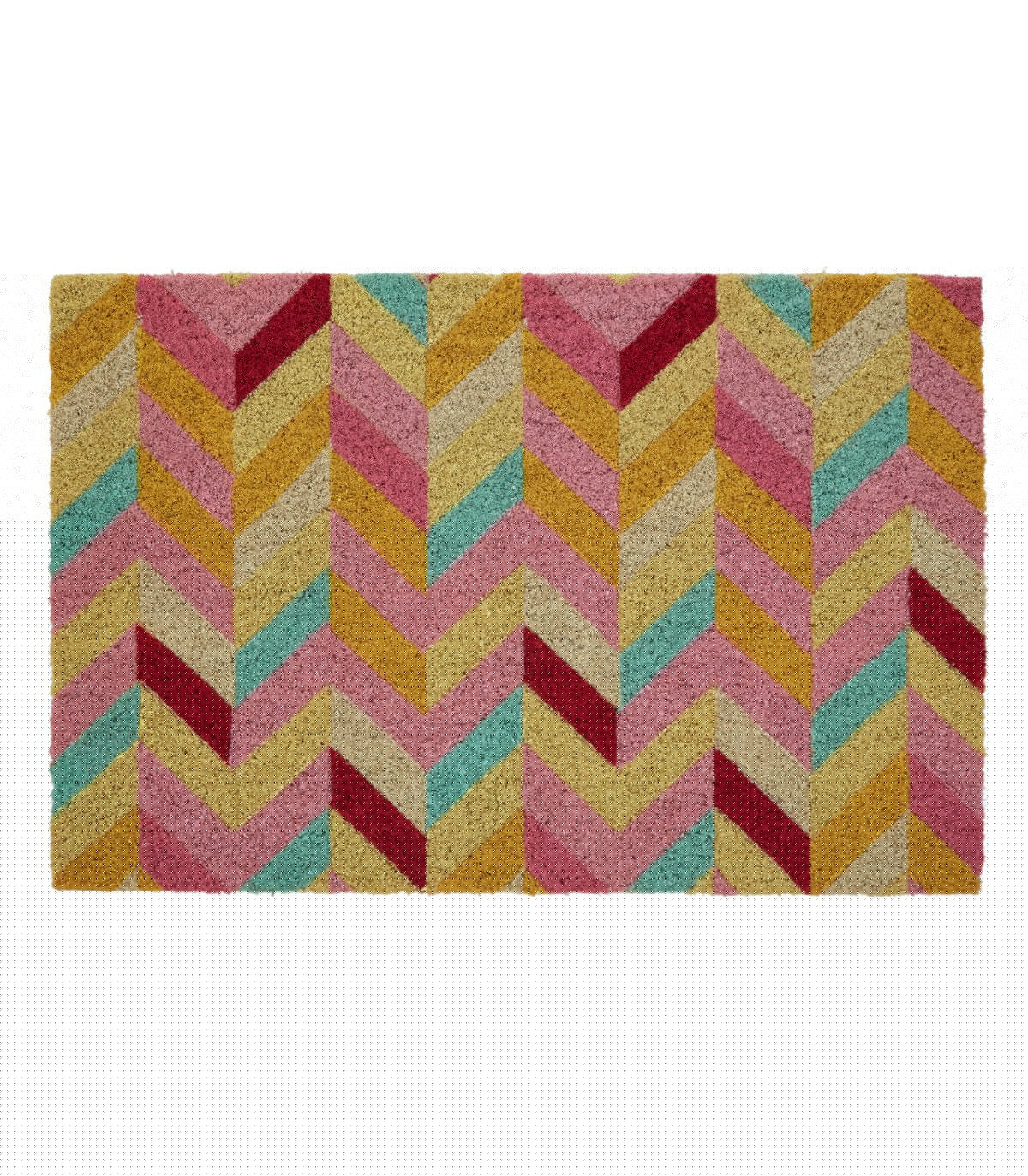 wadiga Paillasson Coco Chevrons Multicolores - 60x40cm