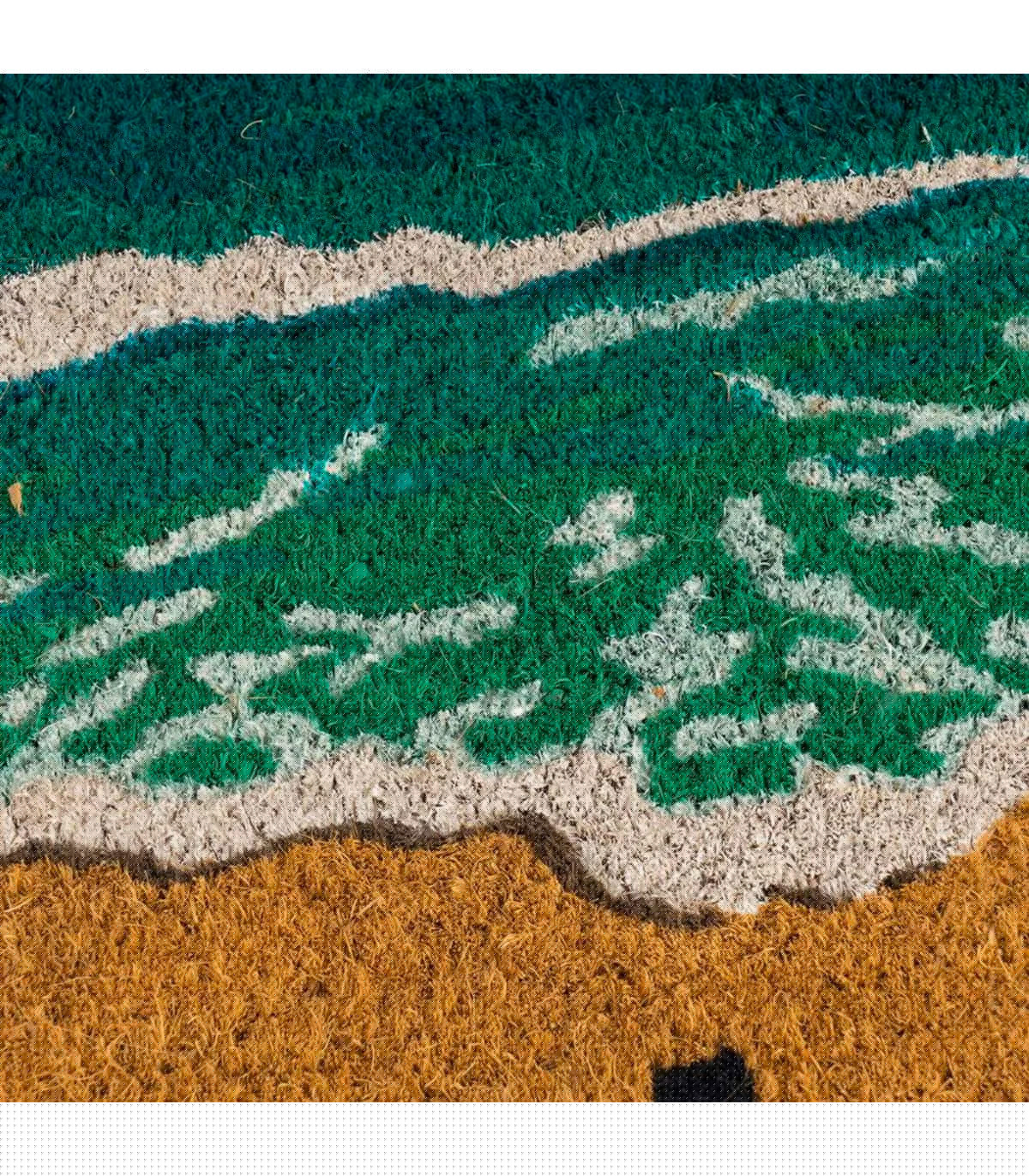 Wadiga Paillasson Coco Coquillage Hello 75x45x1.5cm