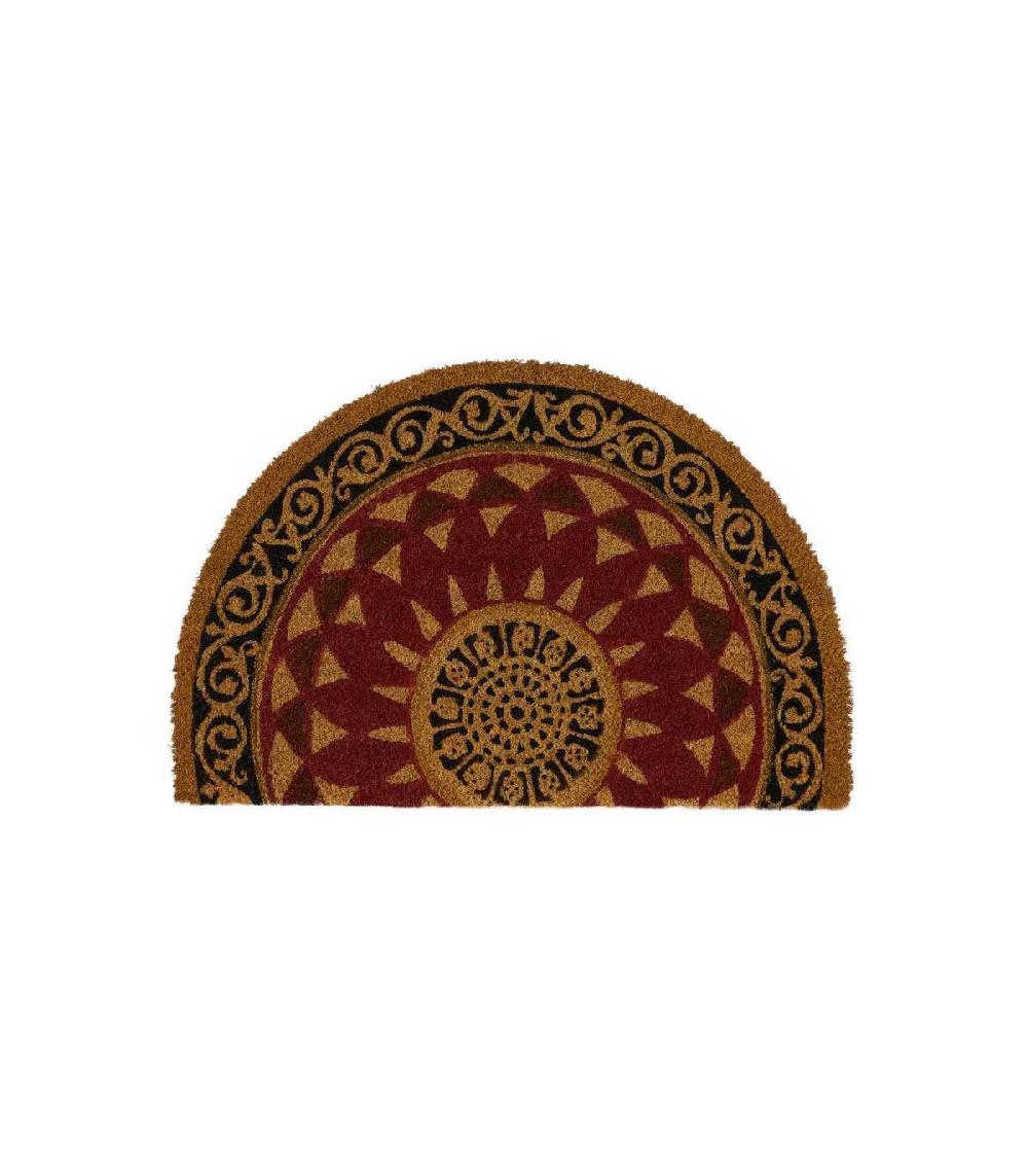 wadiga Paillasson Coco Demi Lune Mandala - 60x40x1.5cm