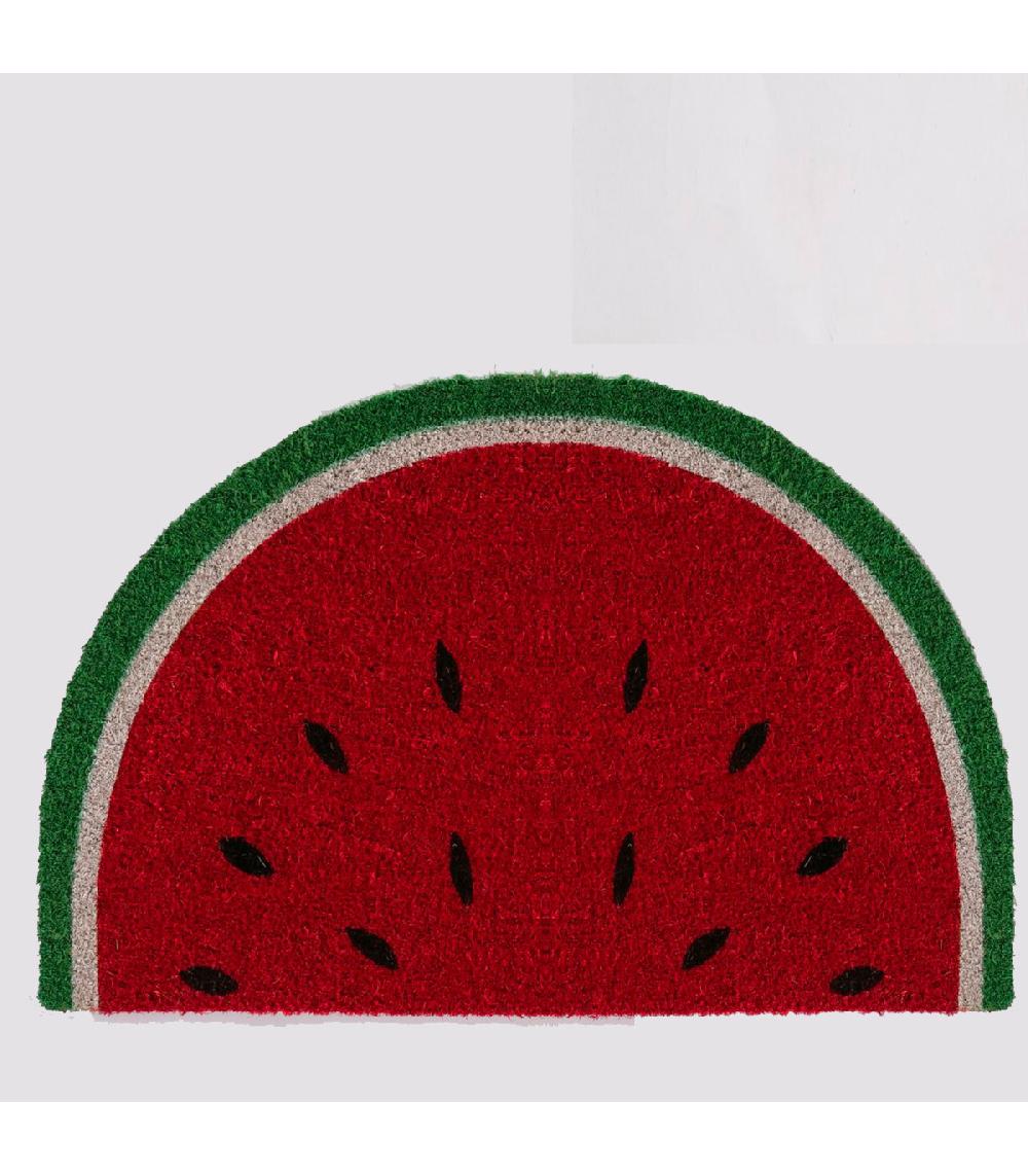Wadiga Paillasson Coco Demi-lune Pastèque 60x40x1.5cm