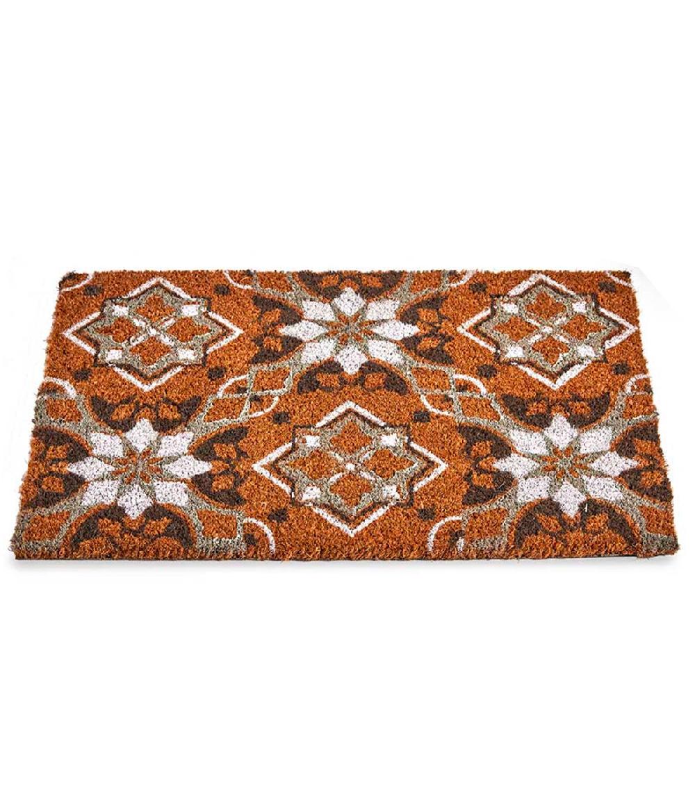 Wadiga Paillasson Coco Effet Carreaux De Ciment 60x40x1cm