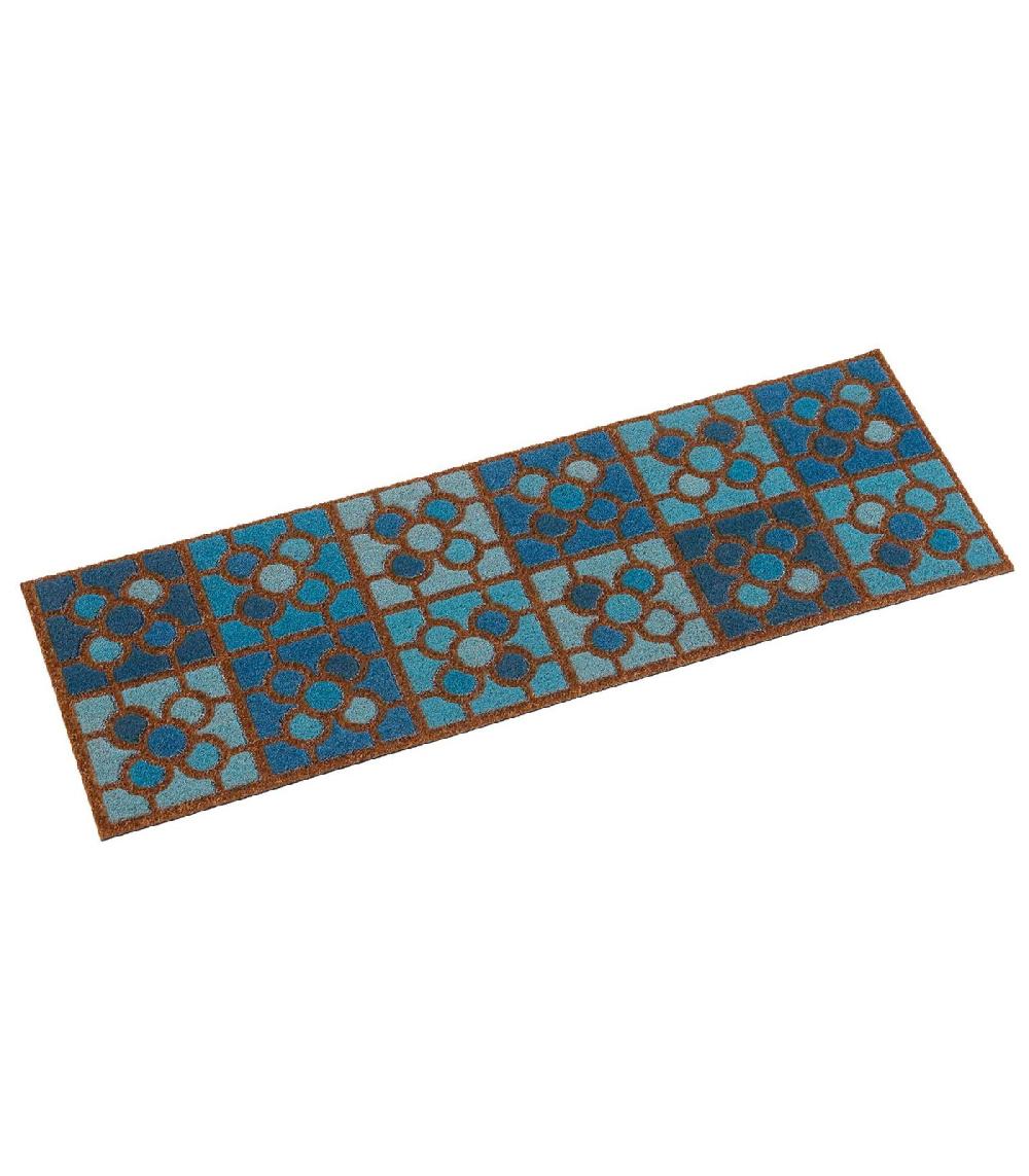 wadiga Paillasson coco et caoutchouc façon carreaux 75x25x5cm