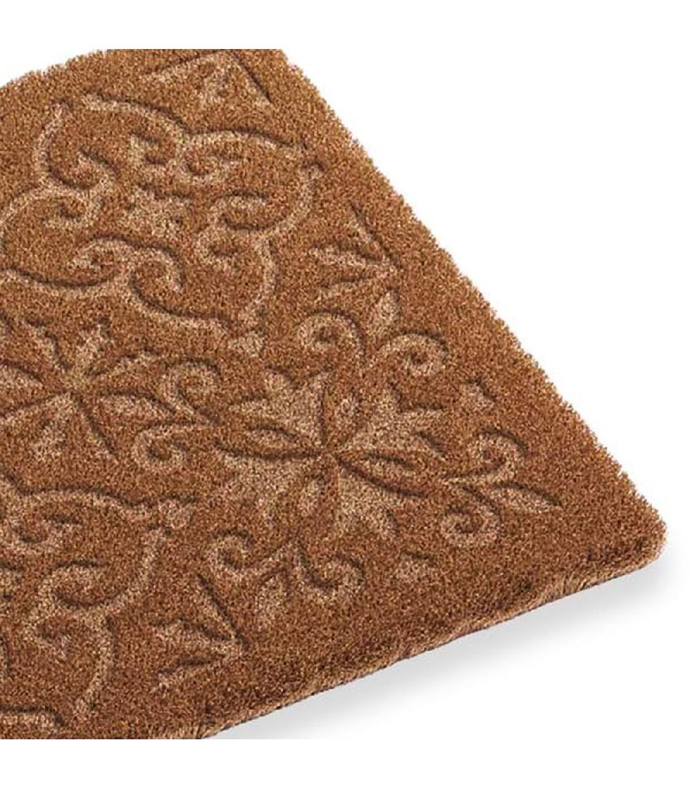 Wadiga Paillasson Coco Et Caoutchouc Motifs Carreaux 60x40cm