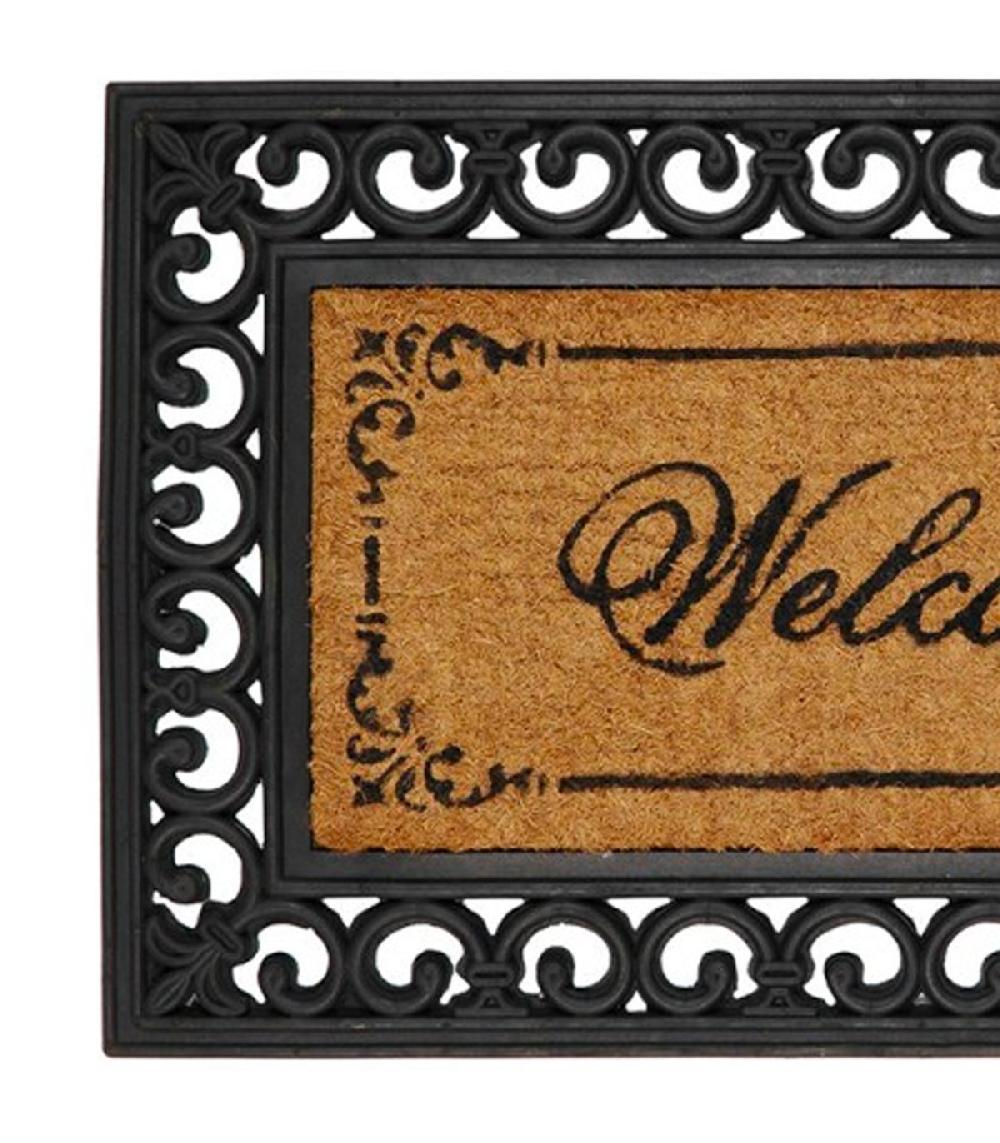Wadiga Paillasson Coco Et Caoutchouc Welcome - 75x45cm