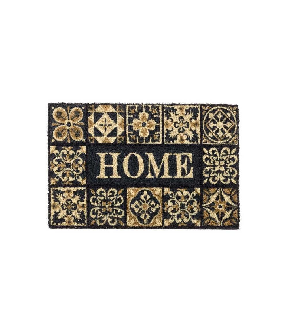 wadiga Paillasson Coco Façon Carreaux de Ciment Home - 60x40x1.5cm