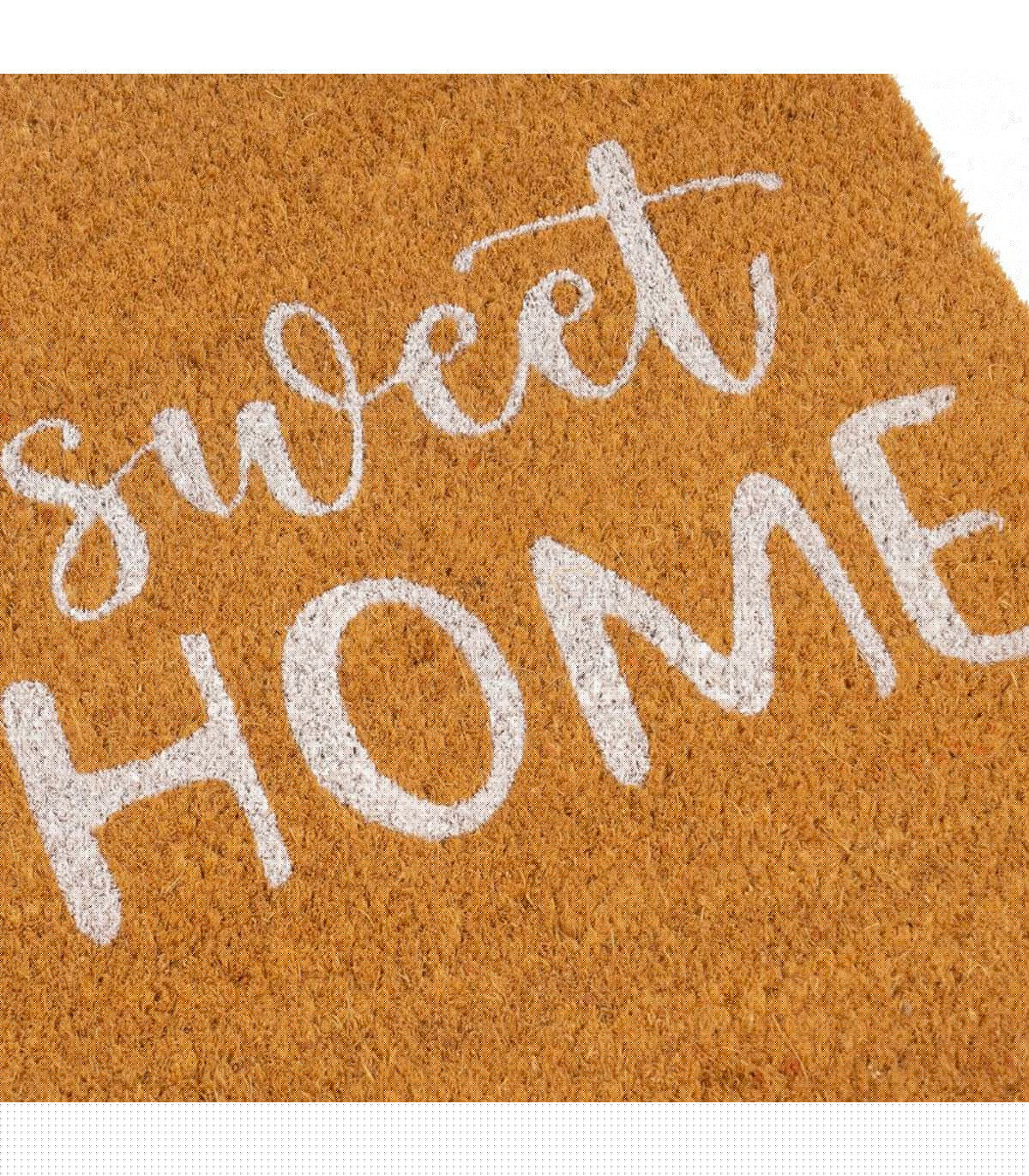 Wadiga Paillasson Coco Fleurs Sweet Home 60x40x1.5cm