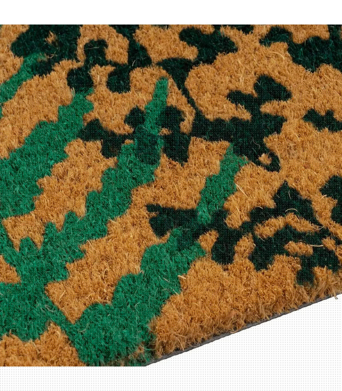 Wadiga Paillasson Coco Herbes Et Fougères 60x40x1.5cm