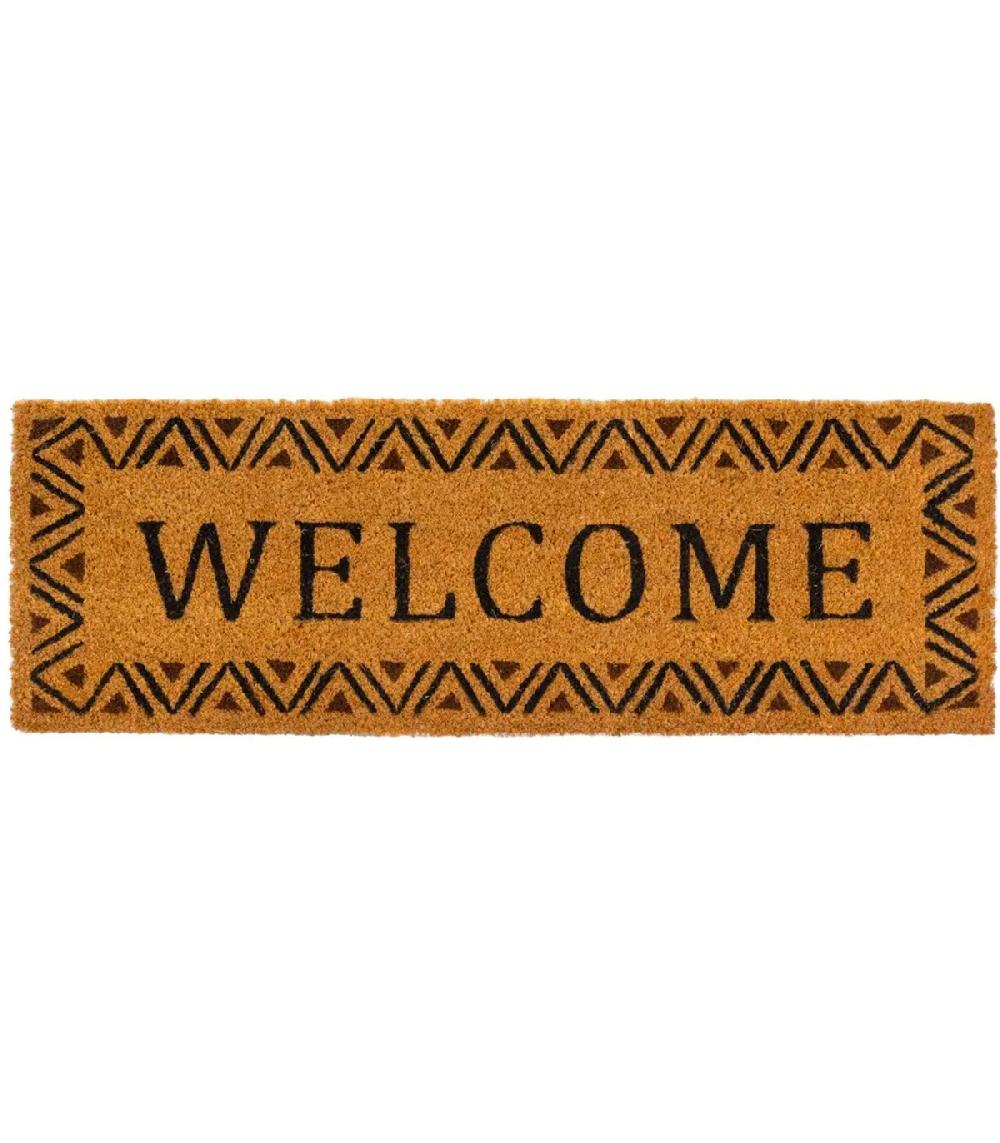 wadiga Paillasson coco long étroit welcome 75x25x1.5cm