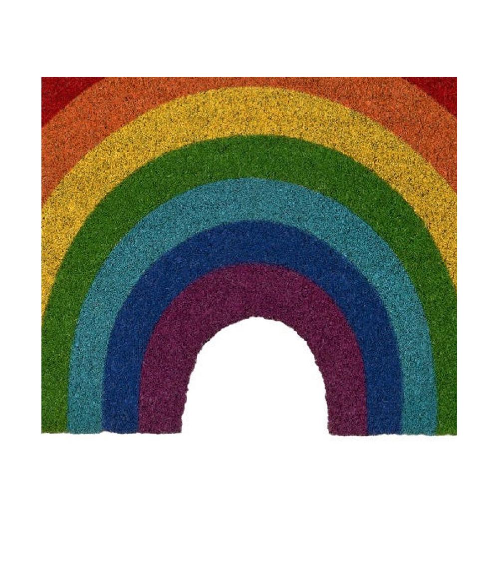 Wadiga Paillasson Coco Multicolore Arc-en-ciel - 60x40x1.5cm