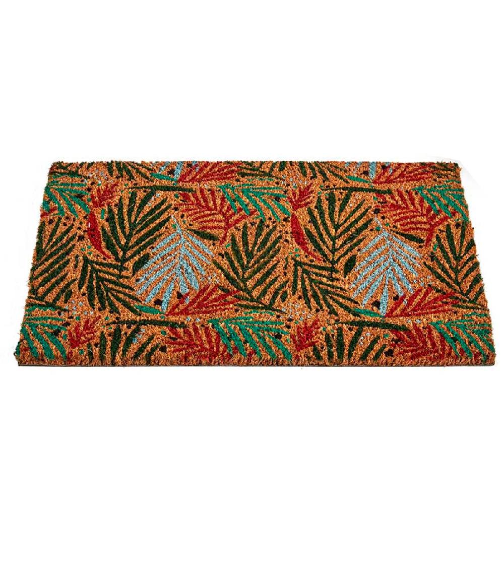 Wadiga Paillasson Coco Multicolore Feuilles 60x40x1cm