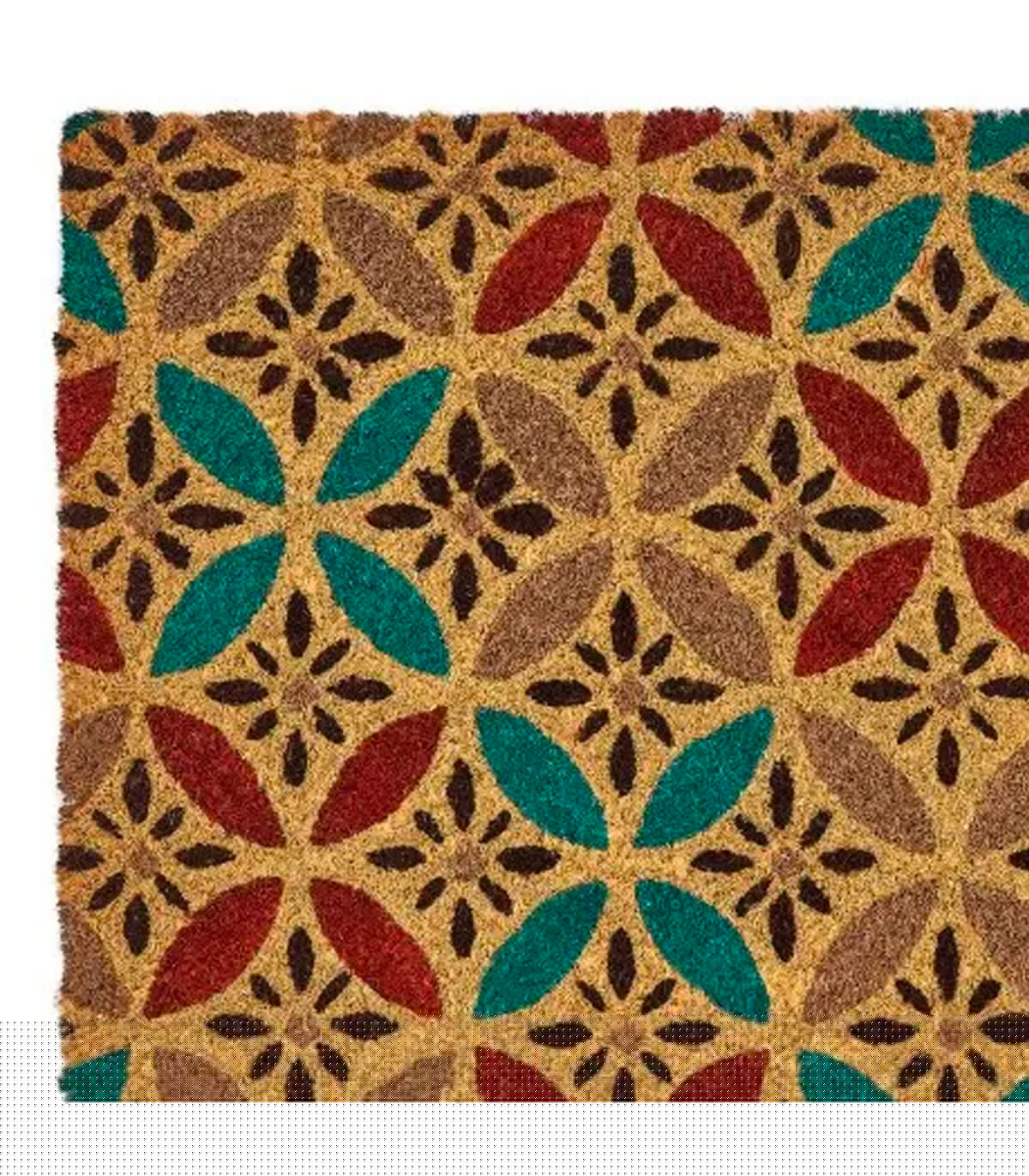 Wadiga Paillasson Coco Multicolore Géométrique 60x40cm