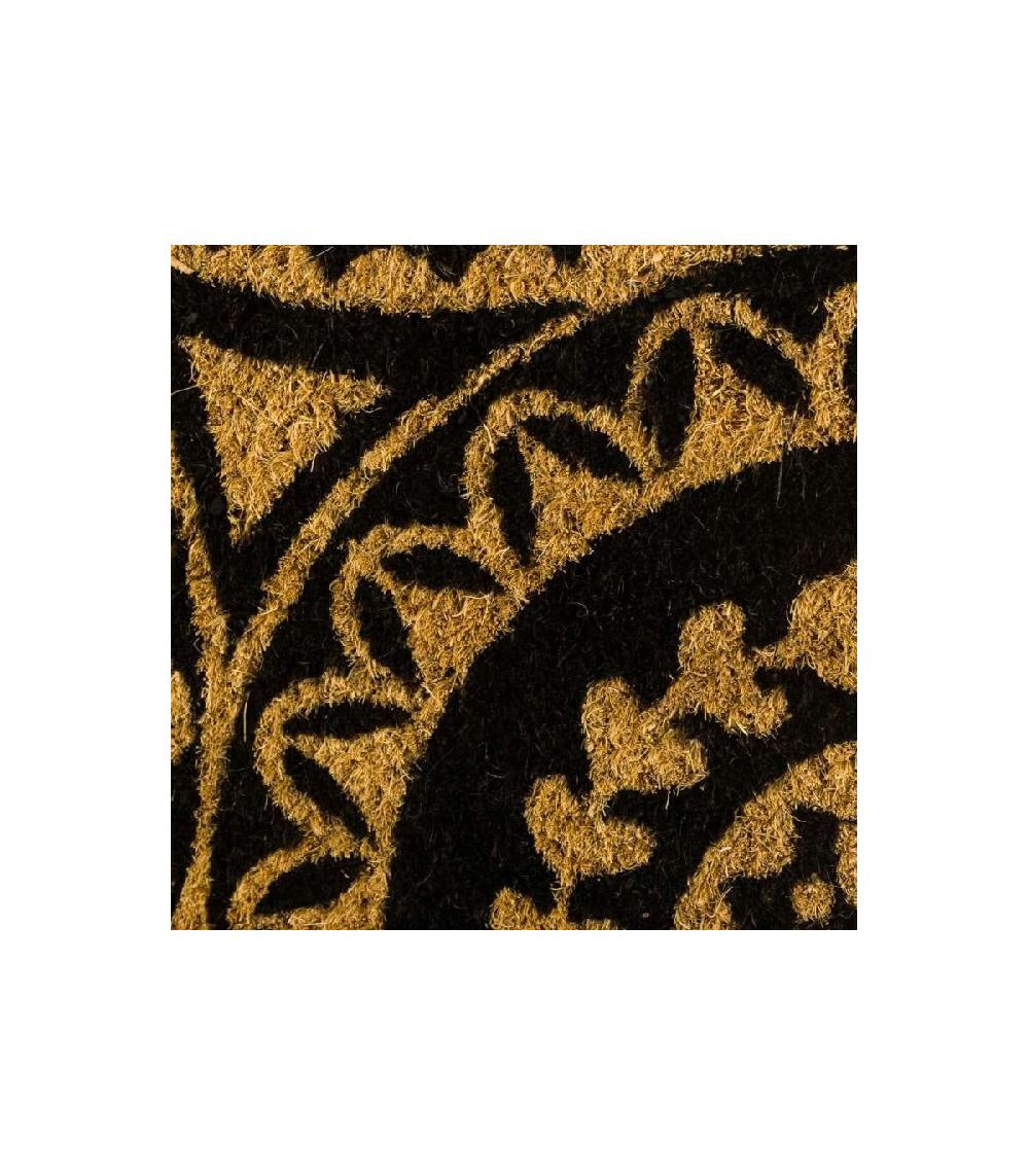 Wadiga Paillasson Coco Noir Et Marron Mandala - 60x40x1.5cm
