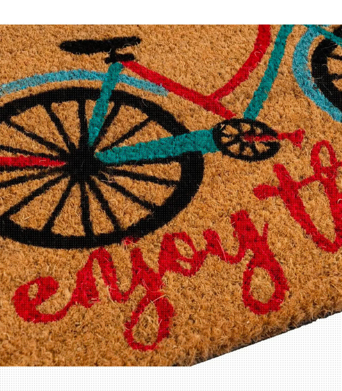 Wadiga Paillasson Coco Vélo Enjoy The Life 60x40x1.5cm