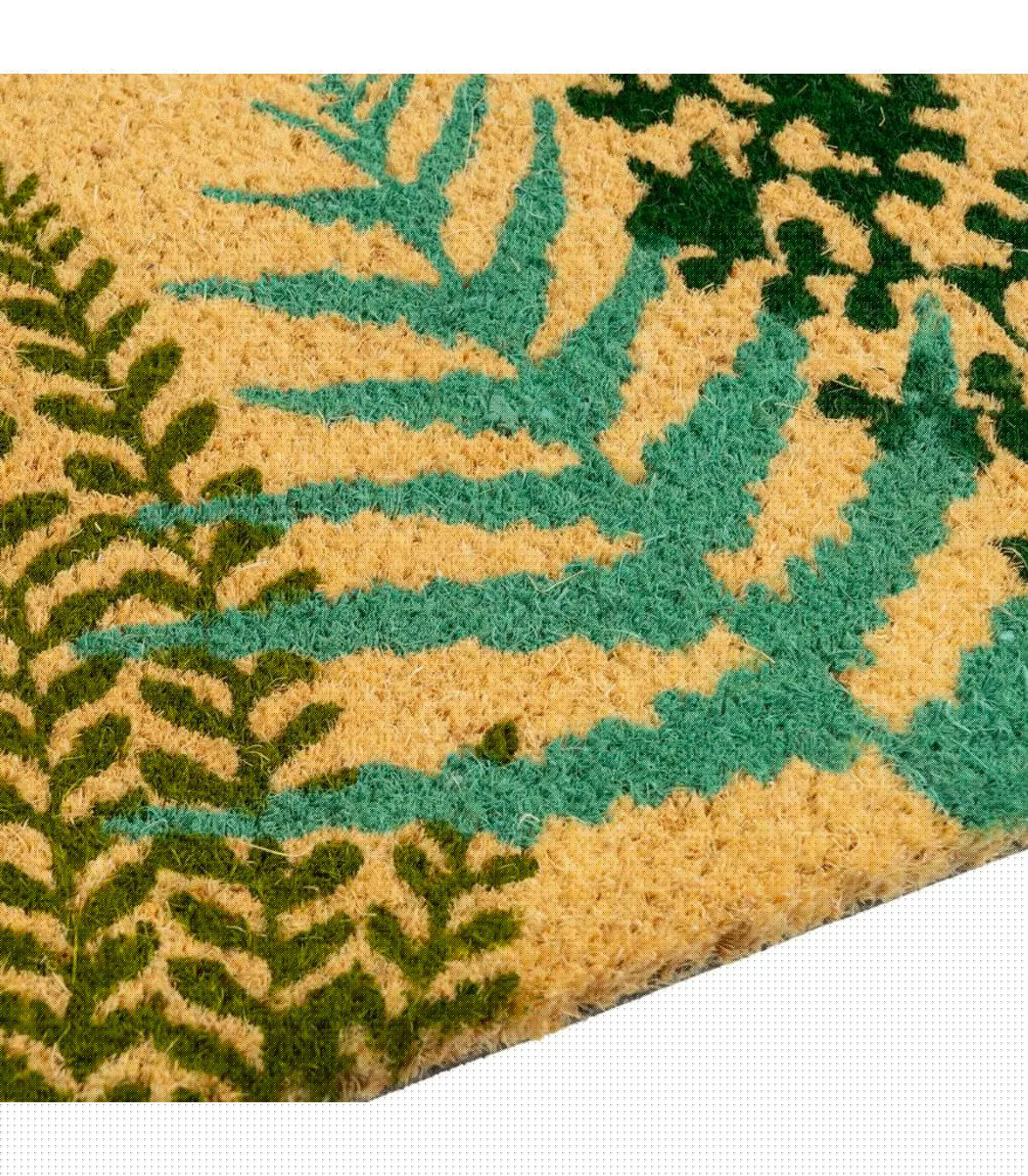 Wadiga Paillasson Coco Welcome Fougères 60x40x1.5cm