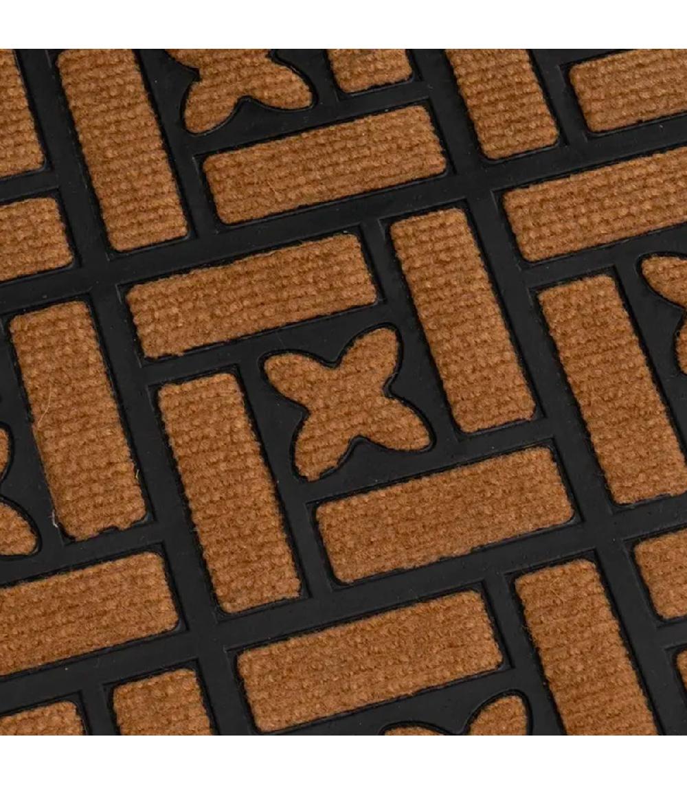 Wadiga Paillasson D'intérieur En Caoutchouc Et Polypropylène 75x45x0.5cm