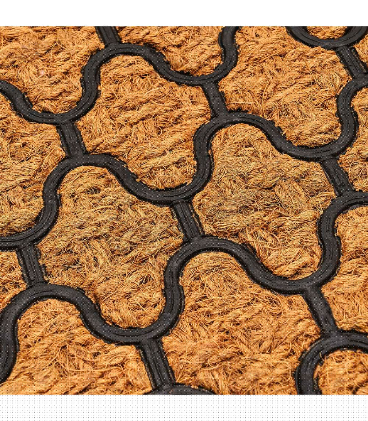 Wadiga Paillasson En Caoutchouc Et Fibres De Coco 60x40cm