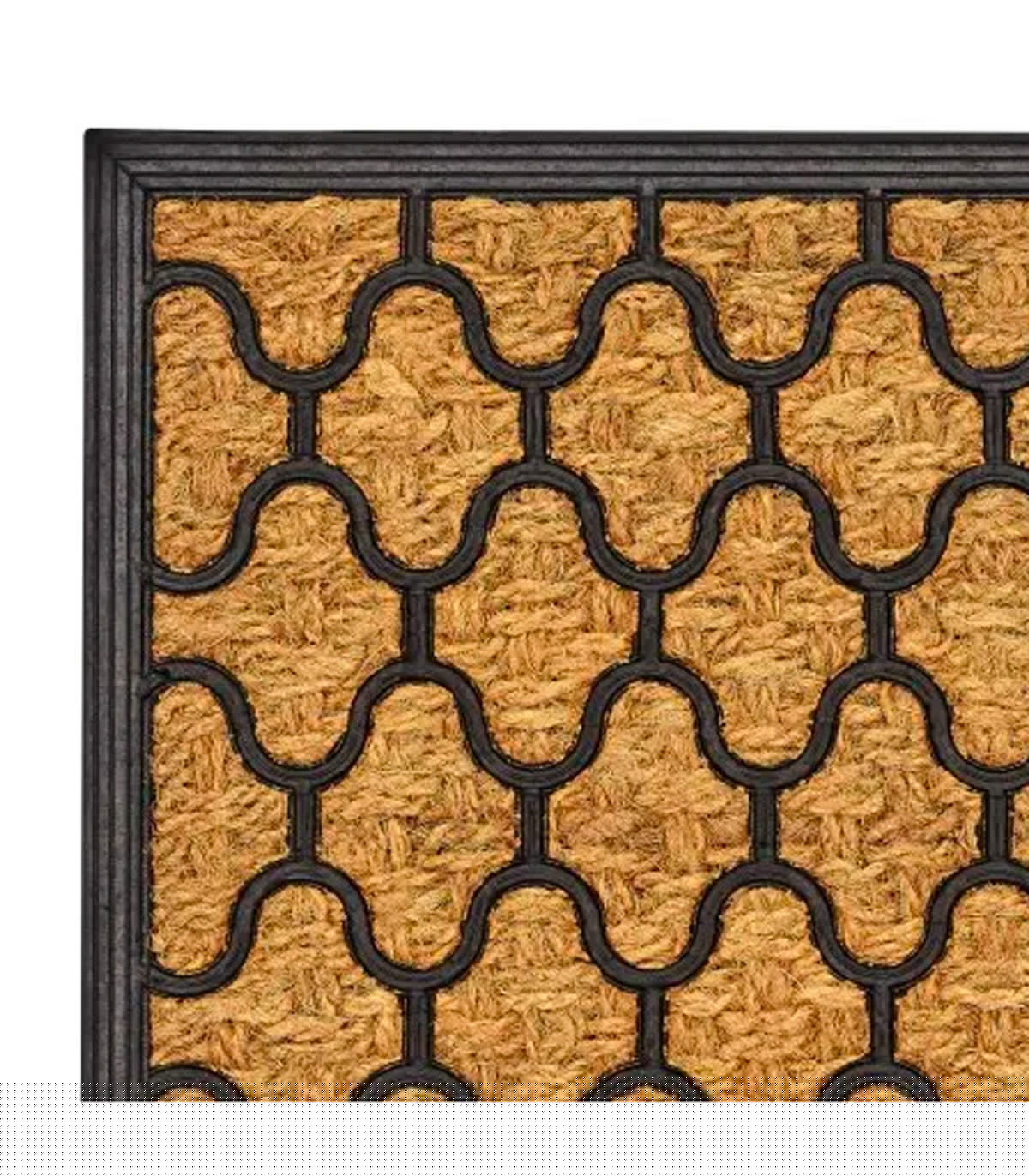 Wadiga Paillasson En Caoutchouc Et Fibres De Coco 60x40cm