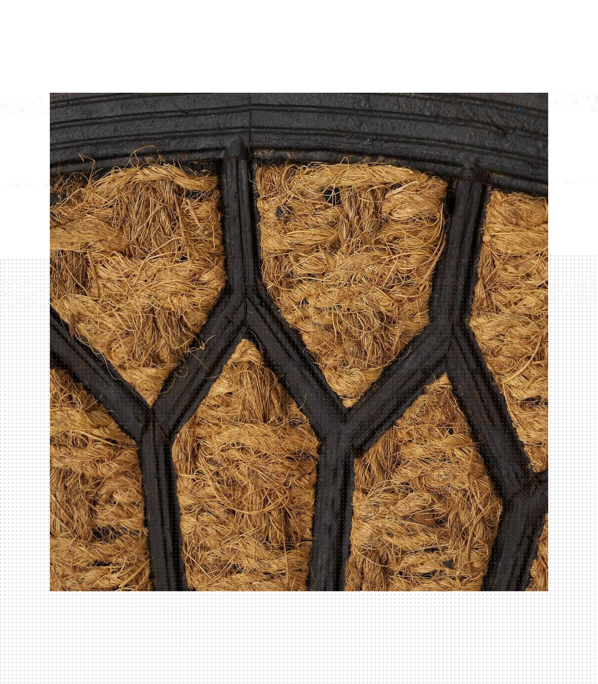 Wadiga Paillasson En Caoutchouc Et Fibres De Coco Demi Lune - 60x40cm