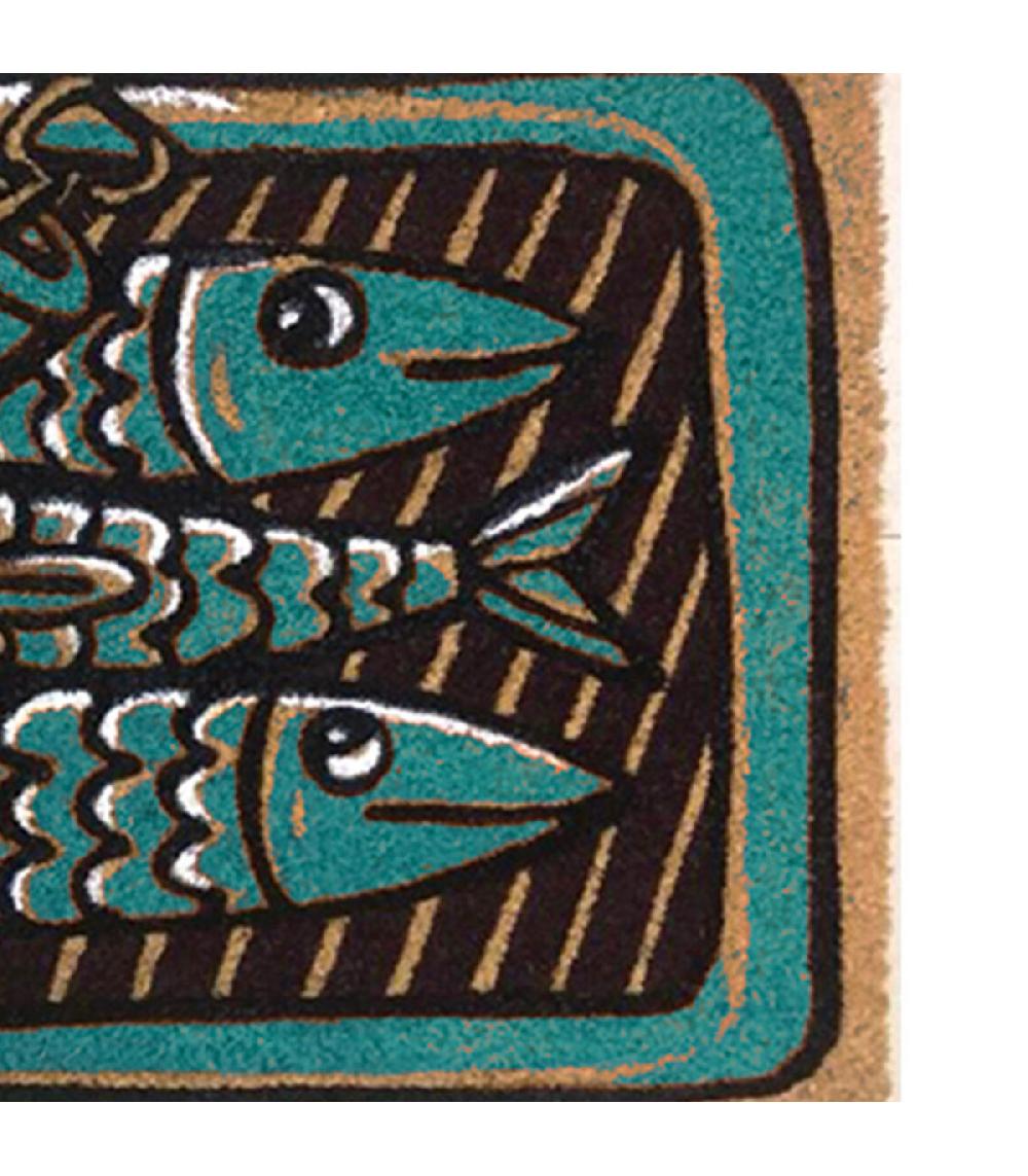 Wadiga Paillasson En Coco Boite De Sardines - 40x70cm
