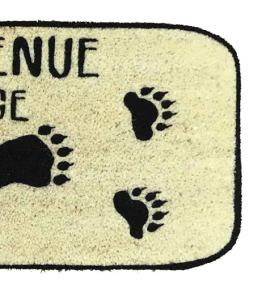 Wadiga Paillasson En Coco Marron Et Noir Bienvenue Au Refuge - 40x70cm