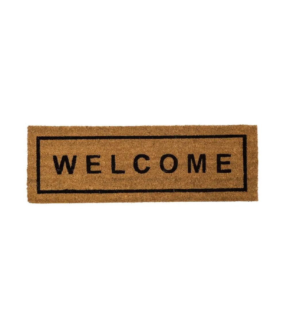 wadiga Paillasson Long Étroit Coco et Caoutchouc Welcome