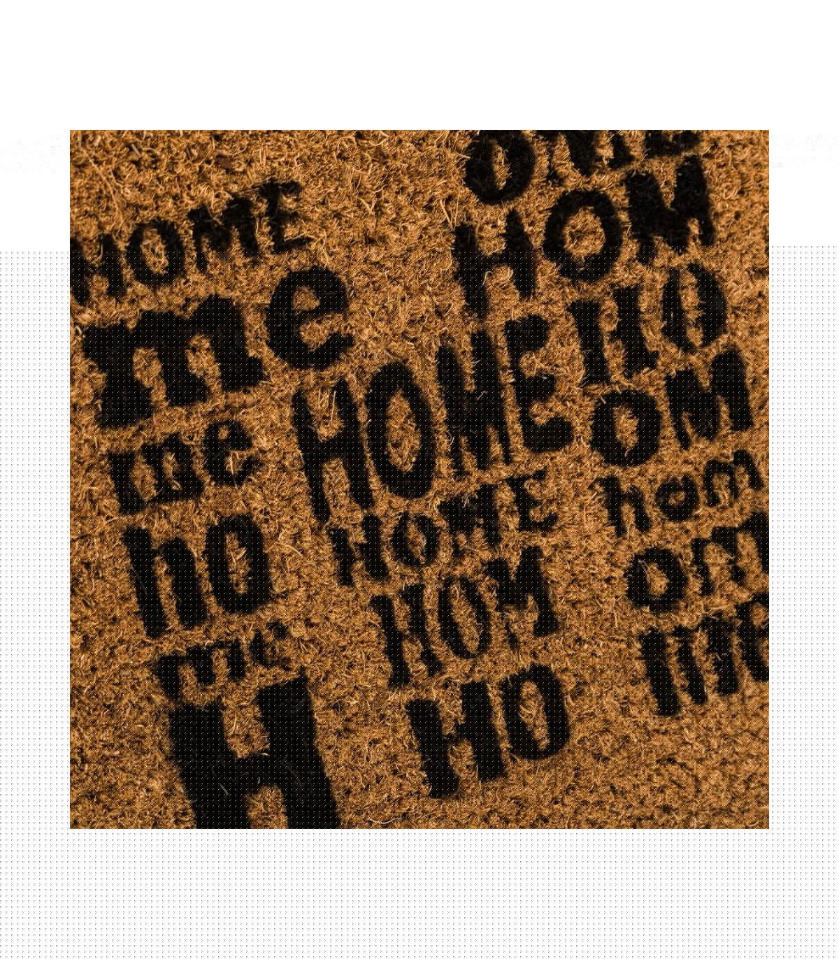 Wadiga Paillasson Long Étroit Coco Words Home - 75x25cm