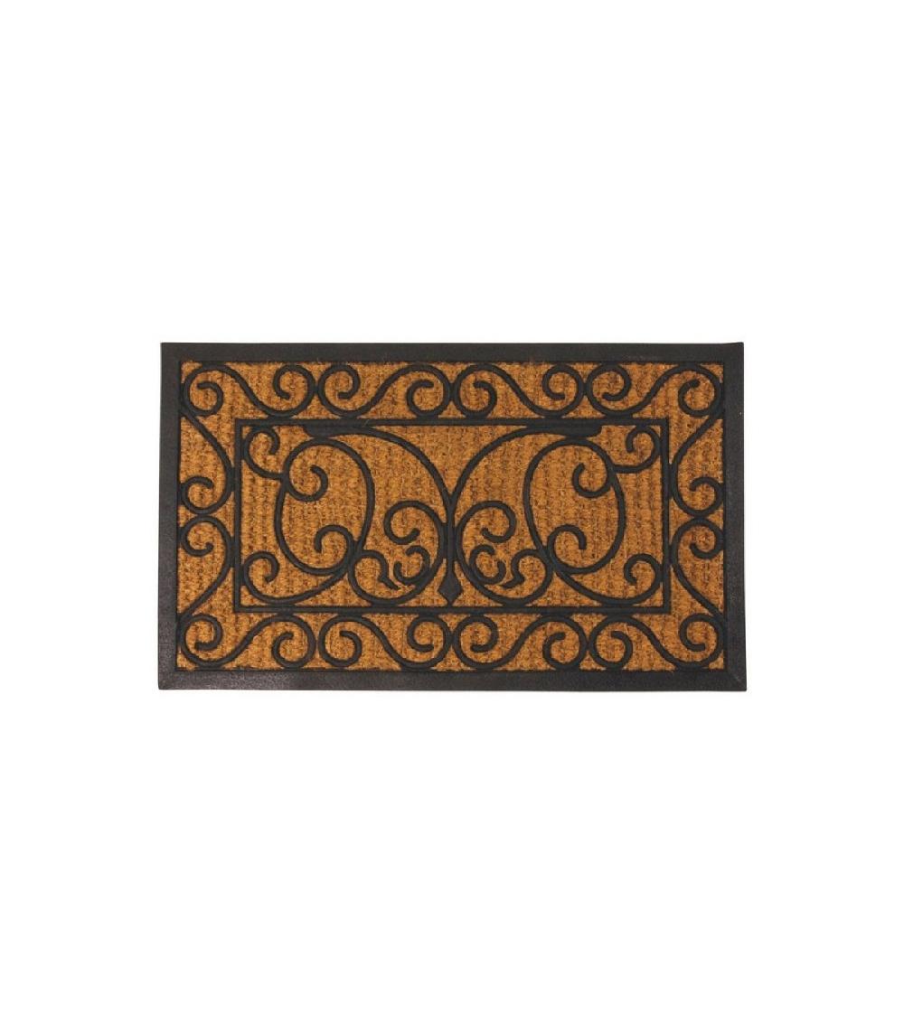 wadiga Paillasson Rectangulaire en Coco et Caoutchouc - 75 x 45cm