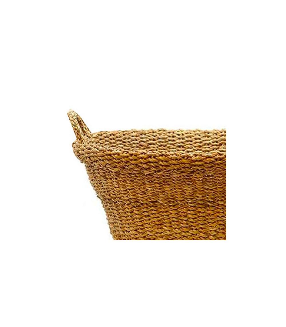 Wadiga Panier à Linge Tressé En Osier Buanderie Large Bord