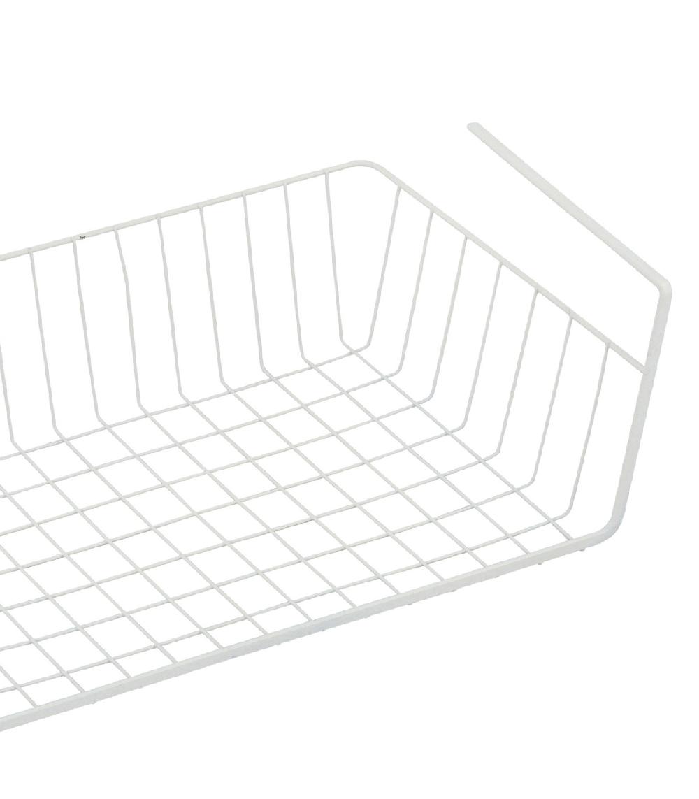 Wadiga Panier De Rangement à Suspendre En Métal Blanc