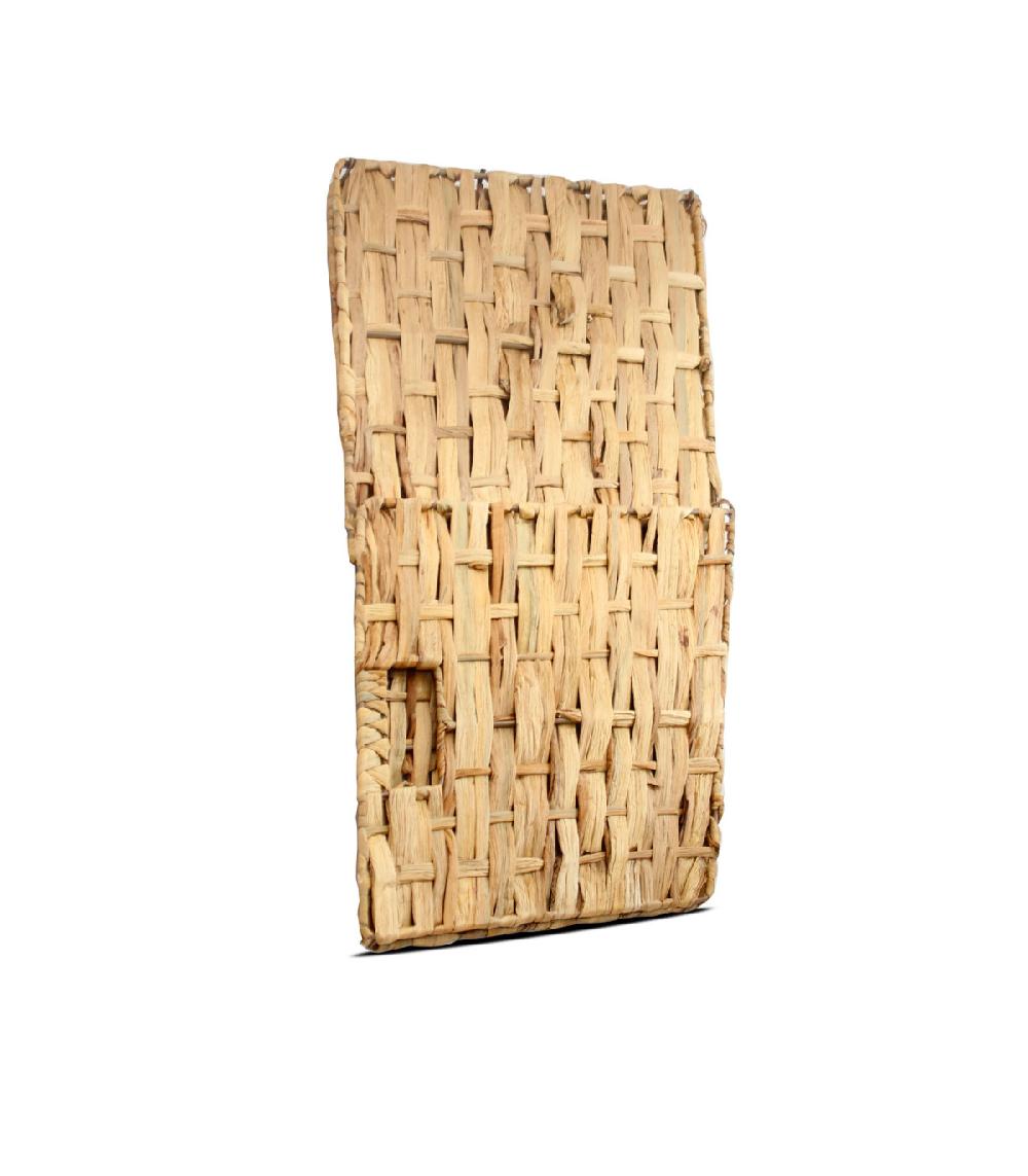 Wadiga Panier De Rangement Cube En Jacinthe Tressée 31x31x31cm