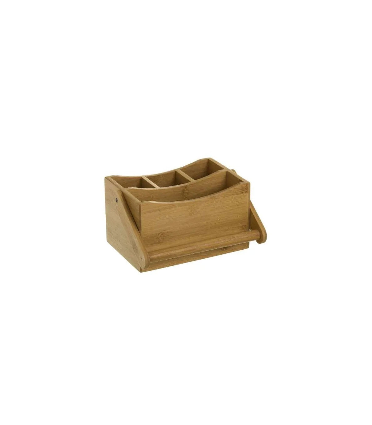 Wadiga Panier Rangement Salle De Bain En Bambou Avec Anse