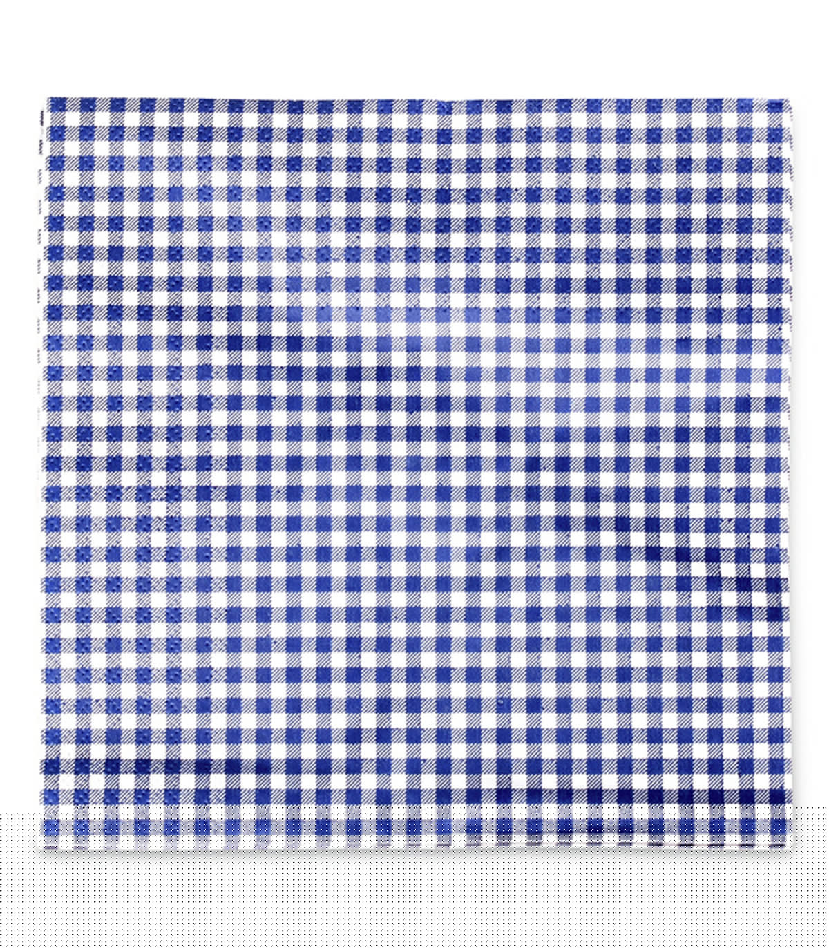 wadiga Paquet de 20 serviettes en papier vichy bleu et blanc 33x33cm