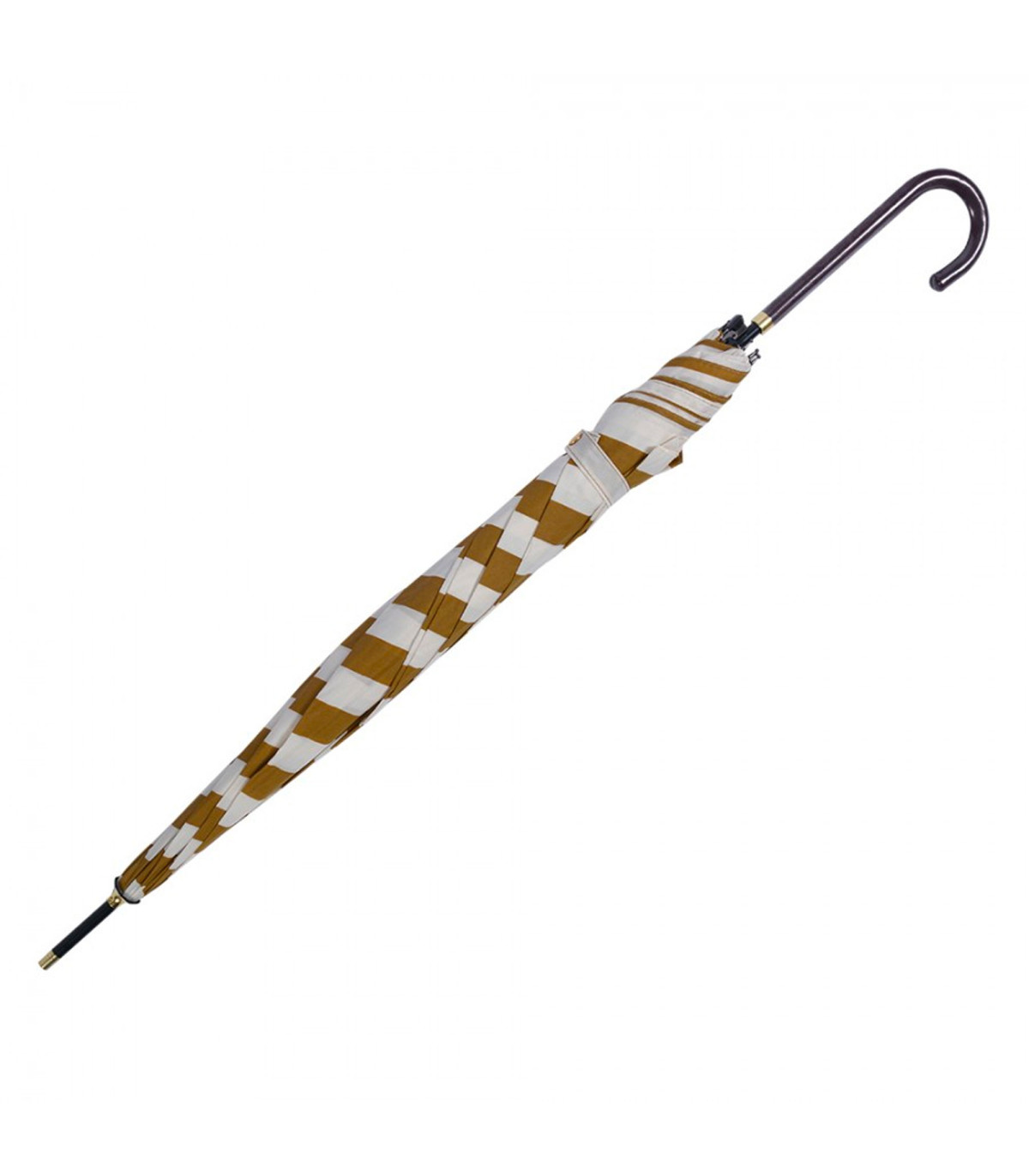 Wadiga Parapluie Adulte Rayé Blanc Et Jaune 100x100x88cm