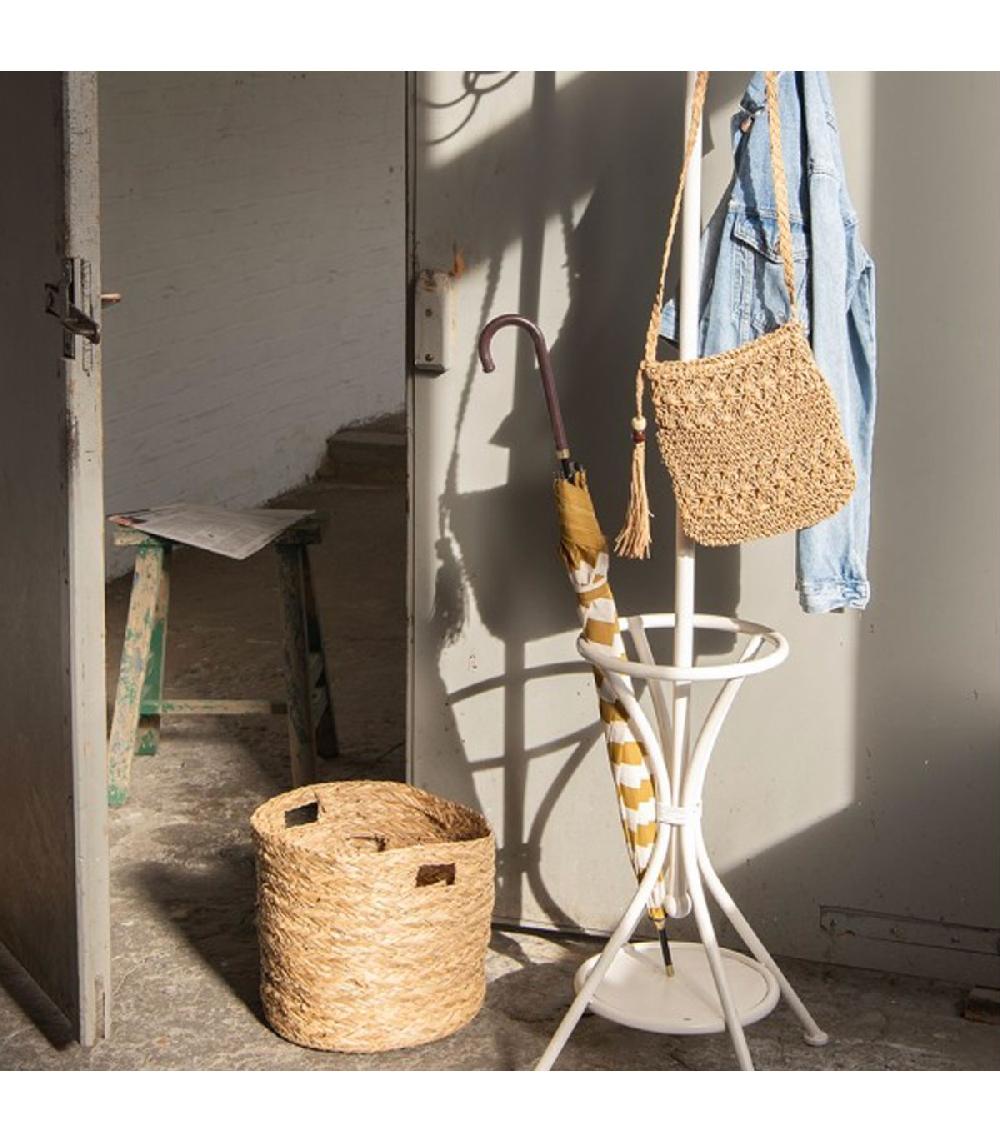 Wadiga Parapluie Adulte Rayé Blanc Et Jaune 100x100x88cm