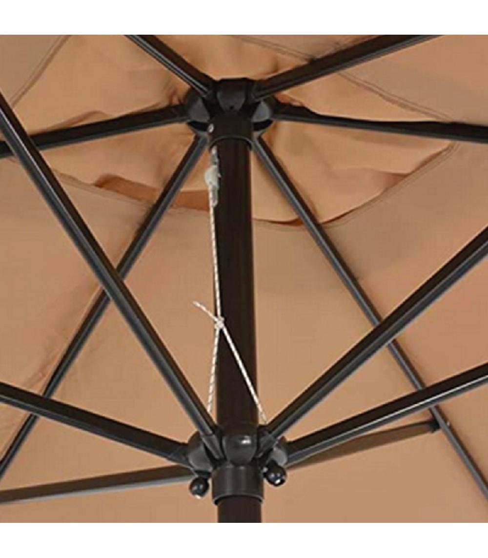 Wadiga Parasol Beige Ouverture à Manivelle Diamètre 300cm