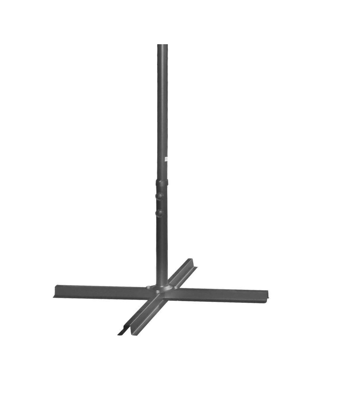 Wadiga Parasol Déporté Avec Manivelle Toile Noire - D300cm