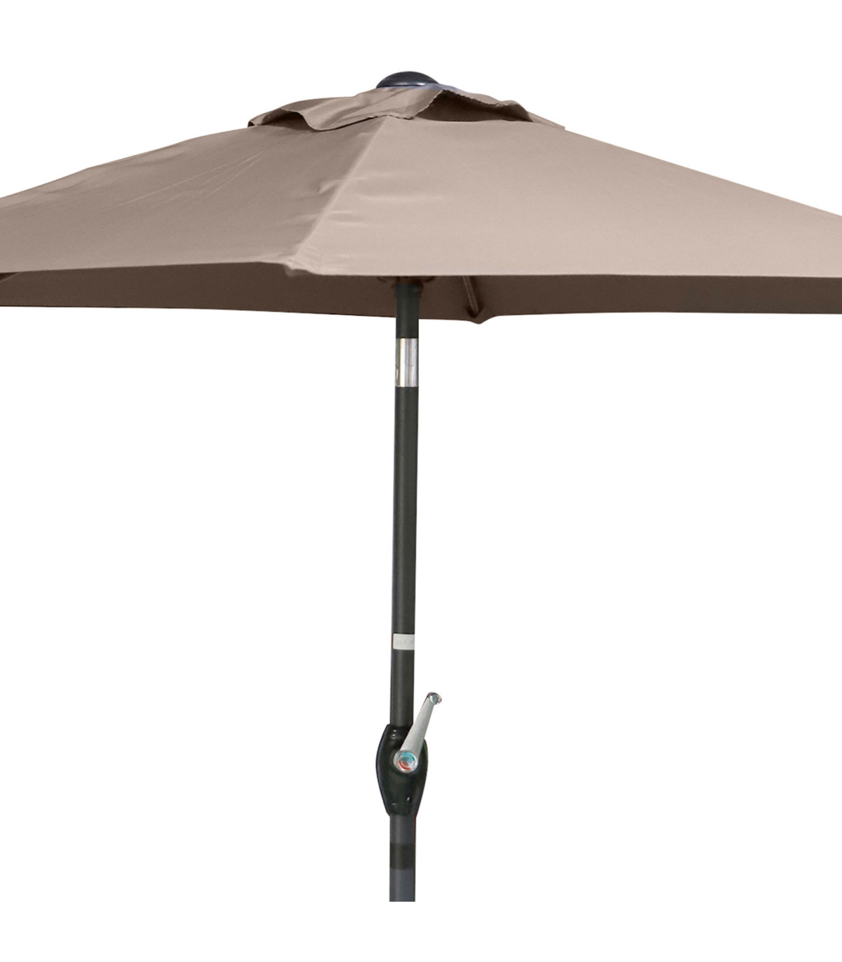 Wadiga Parasol Inclinable à Manivelle En Aluminium Et Toile Gris Taupe 200x200cm