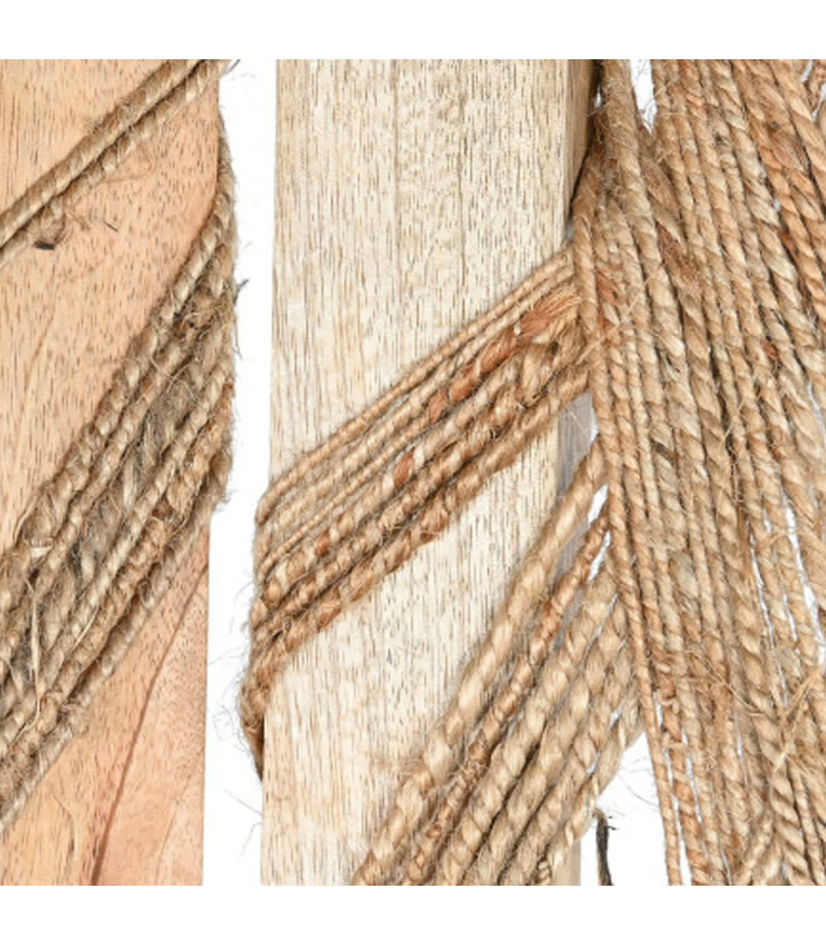Wadiga Paravent 3 Panneaux Bois De Mangue Et Jute 151x2.5x183cm