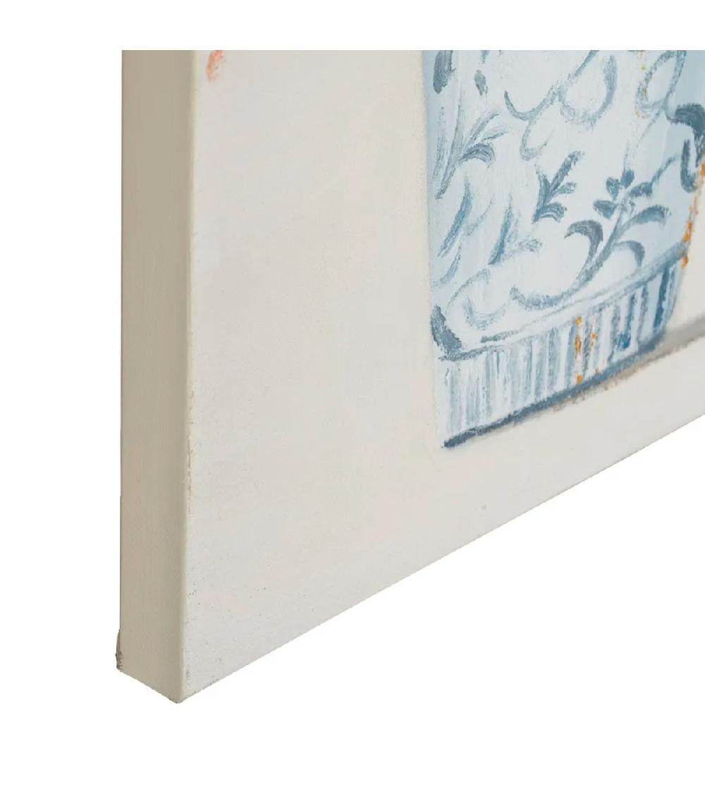 Wadiga Peinture Vases Et Bouquet Sur Toile 50x2.7x70cm